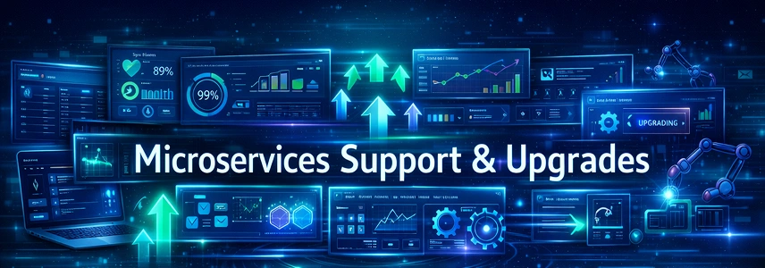 Microservices support and upgrade services